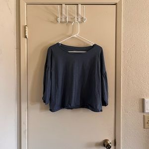 Garnet Hill Blue Blouse